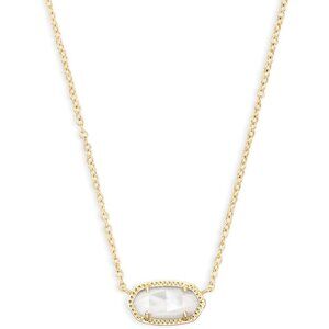 Elisa Pendant Necklace for Women, Fashion Jewelry, 14k Gold-Plated